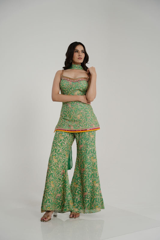 Indo western with palazzo