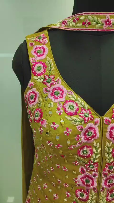 Designer Premium Collection Peplum Top with Sharara Set